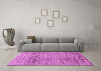 Machine Washable Abstract Purple Modern Rug, wshabs3287pur