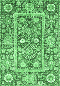 Oriental Emerald Green Traditional Rug, abs3288emgrn