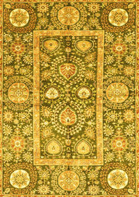 Oriental Yellow Traditional Rug, abs3288yw