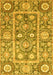 Oriental Yellow Traditional Rug, abs3288yw