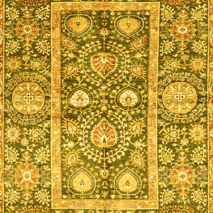 Oriental Yellow Traditional Rug, abs3288yw