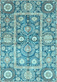 Oriental Light Blue Traditional Rug, abs3288lblu