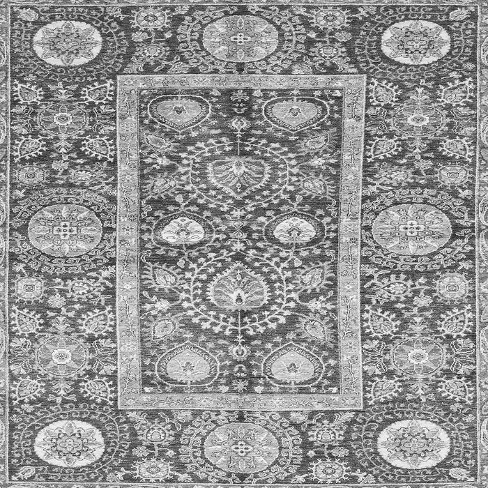 Square Oriental Gray Traditional Rug, abs3288gry
