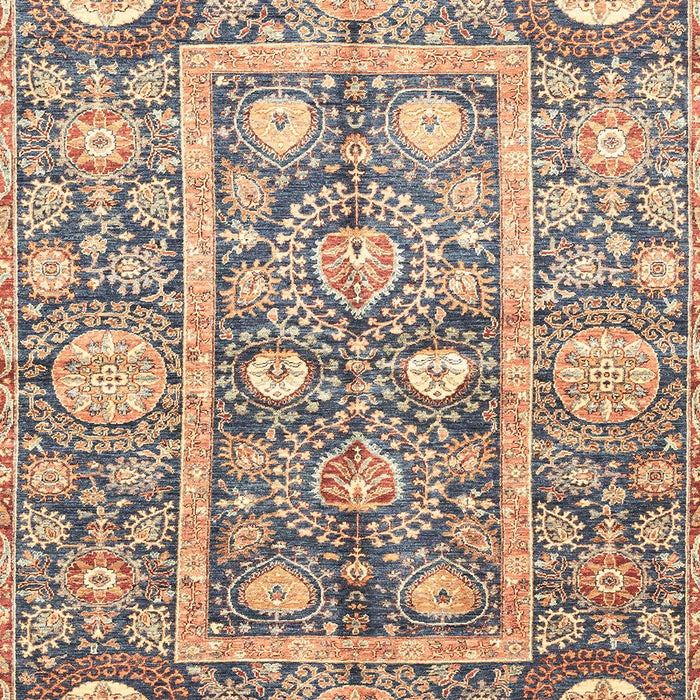 Machine Washable Abstract Yellow Rug, wshabs3288