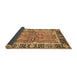 Sideview of Abstract Brown Modern Rug, abs3289brn