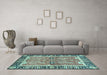 Machine Washable Abstract Light Blue Modern Rug in a Living Room, wshabs3289lblu