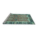 Sideview of Machine Washable Abstract Light Blue Modern Rug, wshabs3289lblu