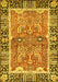 Machine Washable Abstract Yellow Modern Rug, wshabs3289yw