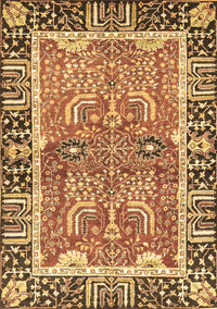 Abstract Brown Modern Rug, abs3289brn