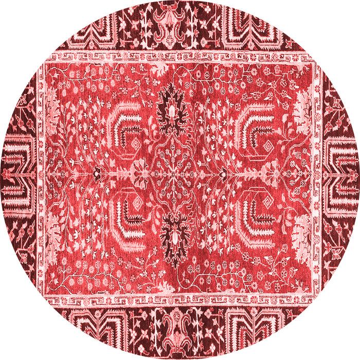 Machine Washable Abstract Red Modern Rug, wshabs3289red
