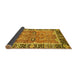 Sideview of Abstract Yellow Modern Rug, abs3289yw