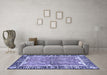 Machine Washable Abstract Blue Modern Rug in a Living Room, wshabs3289blu