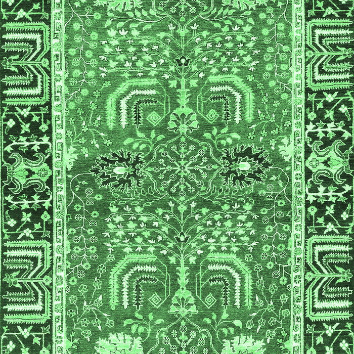 Machine Washable Abstract Emerald Green Modern Area Rugs, wshabs3289emgrn