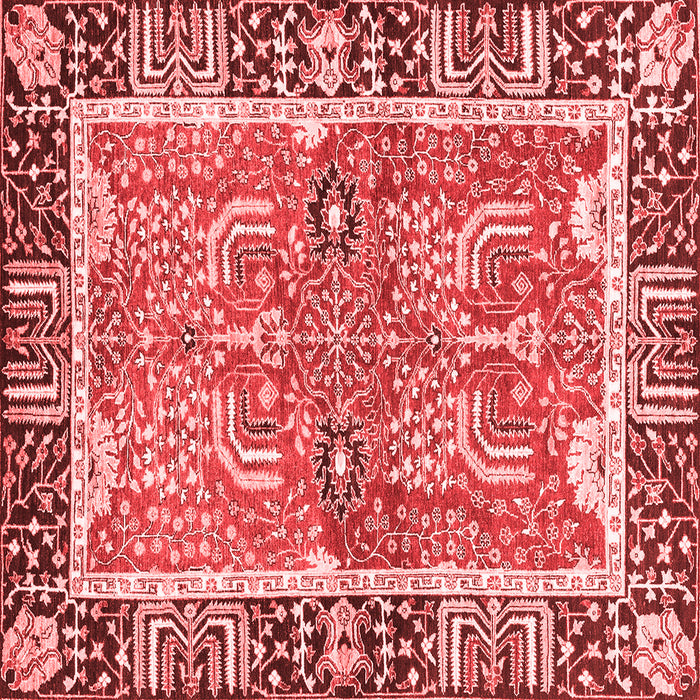 Machine Washable Abstract Red Modern Rug, wshabs3289red