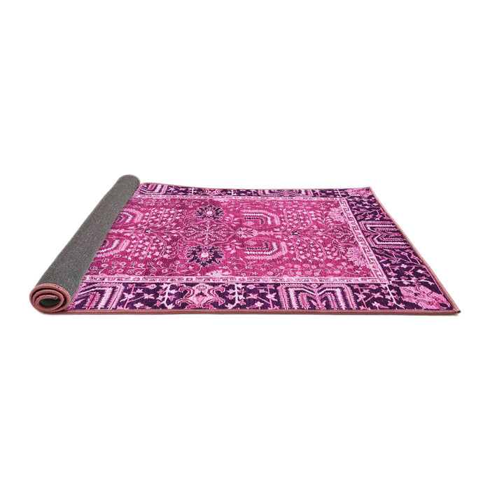 Sideview of Abstract Pink Modern Rug, abs3289pnk