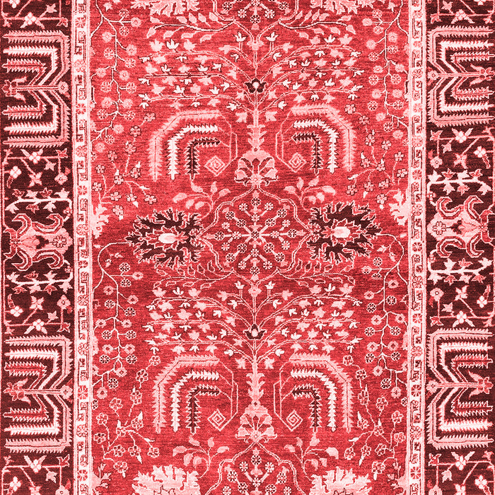 Machine Washable Abstract Red Modern Rug, wshabs3289red