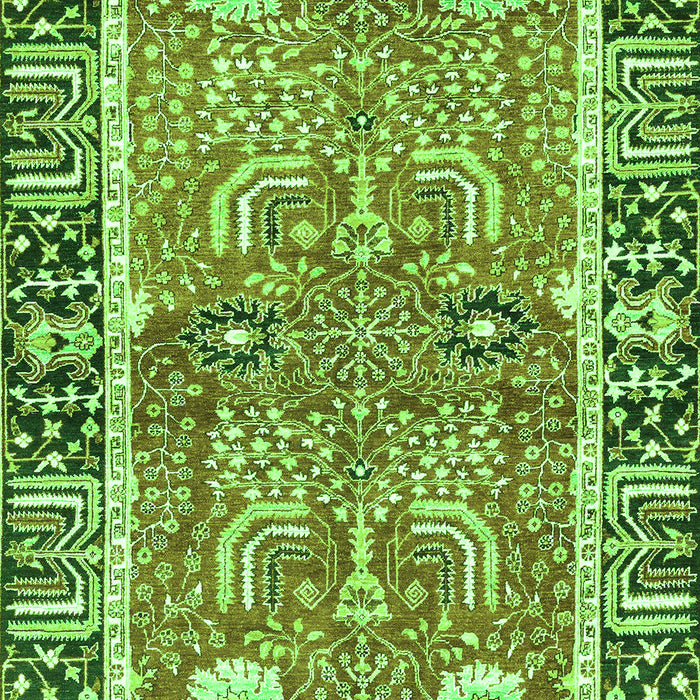 Machine Washable Abstract Green Modern Area Rugs, wshabs3289grn
