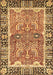 Machine Washable Abstract Brown Modern Rug, wshabs3289brn