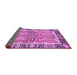 Sideview of Abstract Purple Modern Rug, abs3289pur