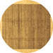 Round Abstract Brown Modern Rug, abs328brn