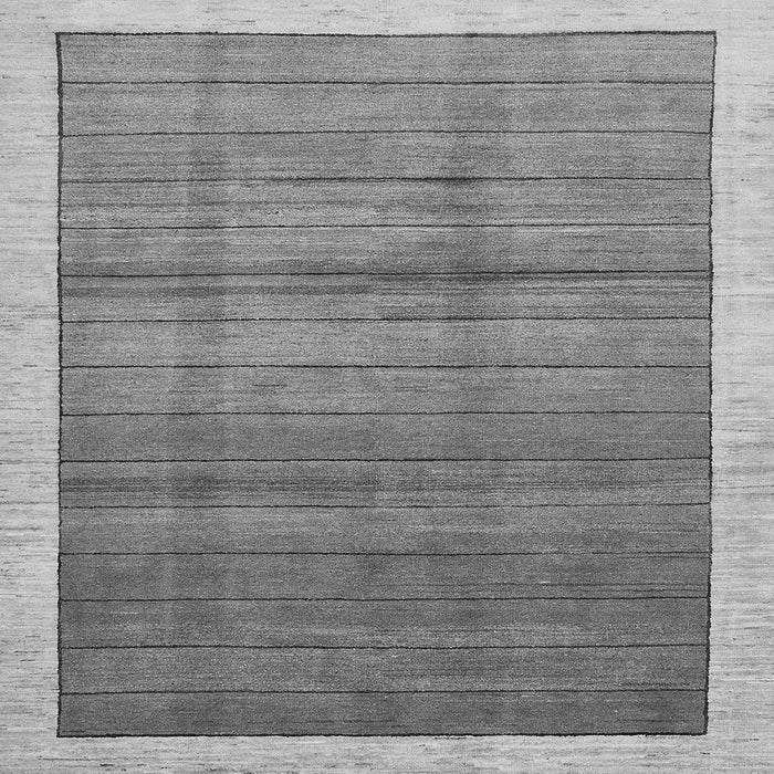 Square Abstract Gray Modern Rug, abs328gry