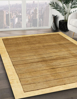 Abstract Sedona Brown Modern Rug in Family Room, abs328