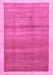 Machine Washable Abstract Pink Modern Rug, wshabs328pnk