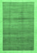 Abstract Emerald Green Modern Rug, abs328emgrn