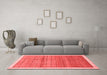 Modern Red Washable Rugs