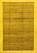 Abstract Yellow Modern Rug, abs328yw