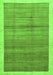 Abstract Green Modern Rug, abs328grn