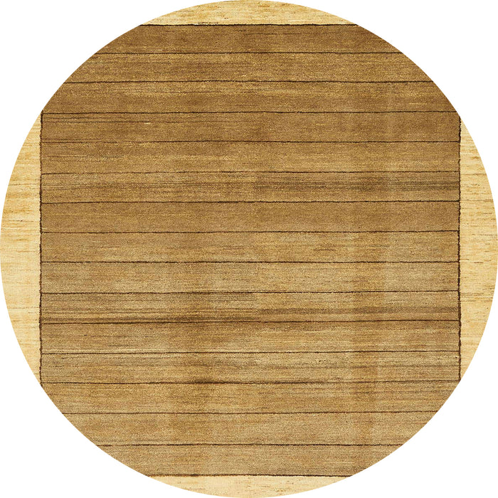 Round Machine Washable Abstract Sedona Brown Rug, wshabs328