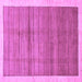 Square Abstract Purple Modern Rug, abs328pur