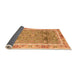 Sideview of Oriental Orange Traditional Rug, abs3290org