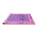 Sideview of Machine Washable Oriental Purple Traditional Area Rugs, wshabs3290pur