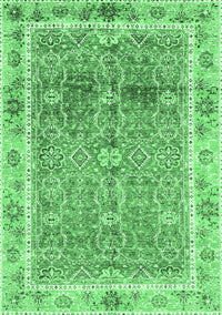 Oriental Emerald Green Traditional Rug, abs3290emgrn