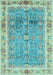 Oriental Light Blue Traditional Rug, abs3290lblu