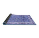 Sideview of Oriental Blue Traditional Rug, abs3290blu