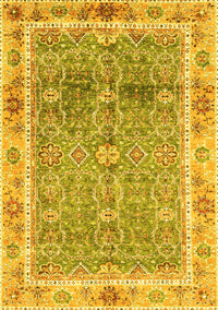 Oriental Yellow Traditional Rug, abs3290yw