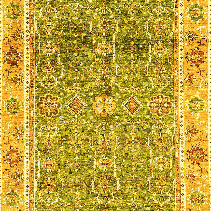 Oriental Yellow Traditional Rug, abs3290yw