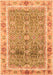 Machine Washable Oriental Orange Traditional Area Rugs, wshabs3290org