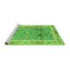 Sideview of Machine Washable Oriental Green Traditional Area Rugs, wshabs3290grn