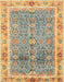 Abstract Dark Gold Brown Oriental Rug, abs3290