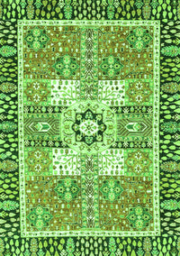 Abstract Green Modern Rug, abs3291grn