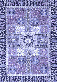 Abstract Blue Modern Rug, abs3291blu