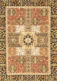 Abstract Brown Modern Rug, abs3291brn