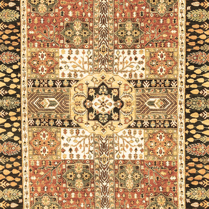 Abstract Brown Modern Rug, abs3291brn