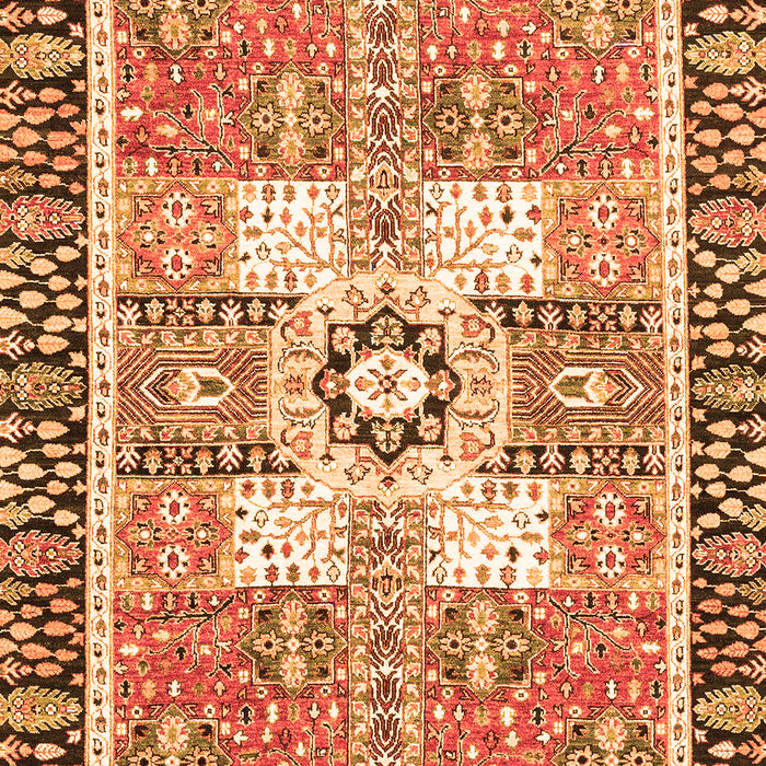 Abstract Orange Modern Rug, abs3291org