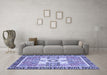 Machine Washable Abstract Blue Modern Rug in a Living Room, wshabs3291blu