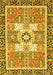 Machine Washable Abstract Yellow Modern Rug, wshabs3291yw